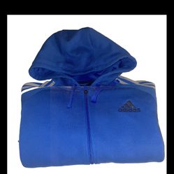 Adidas Hoodie Men Size Small  Sky Blue And Grey 