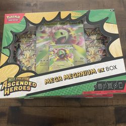 Pokemon Ascended Heroes Mega Meganium Ex Box