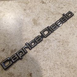 Chevrolet Caprice Classic Trunk Emblem Badge Nameplate For Box Chevy