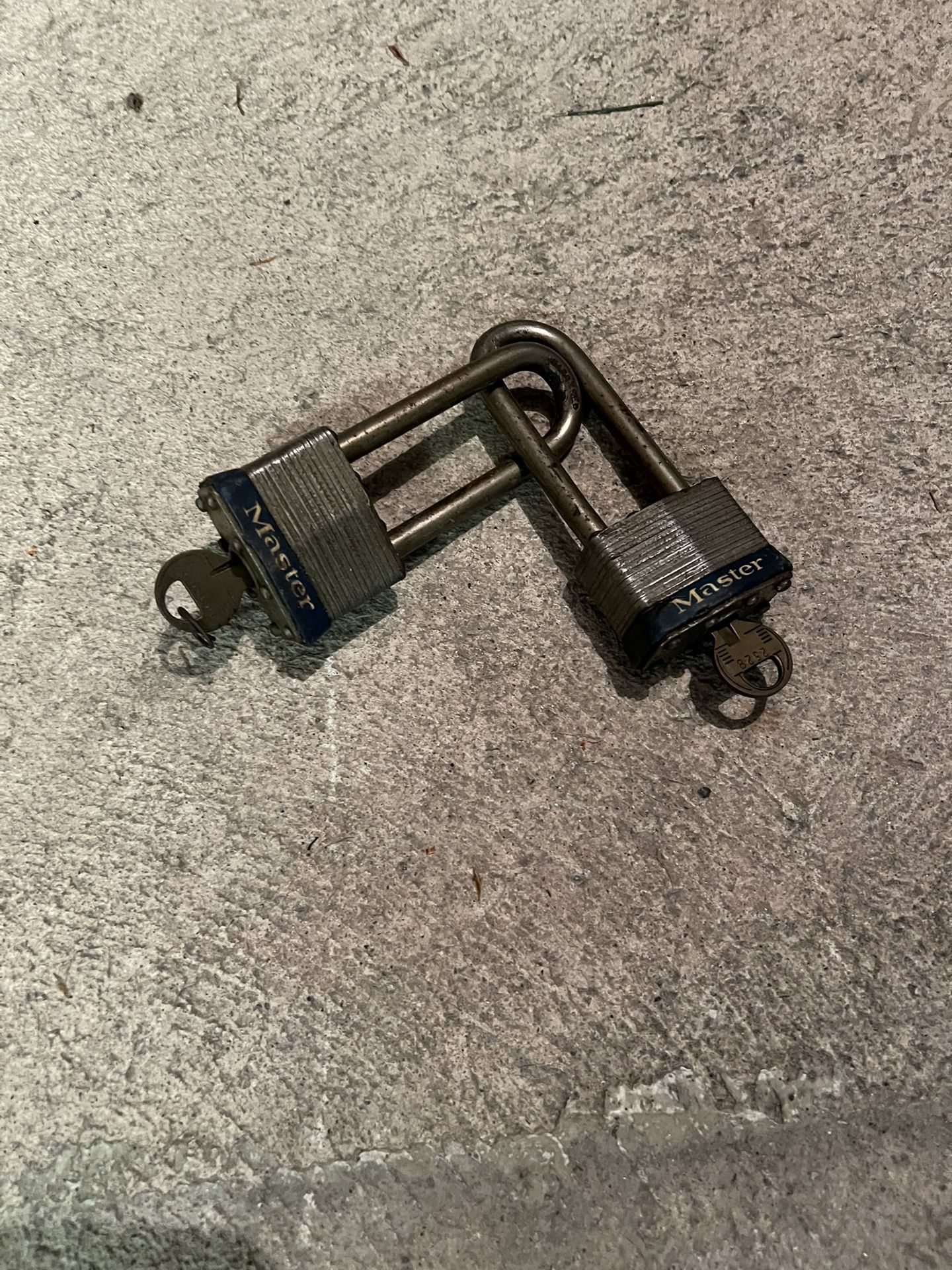 Master Locks With Keys. 4”