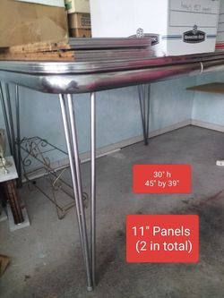 Vintage Chrome Trim Table