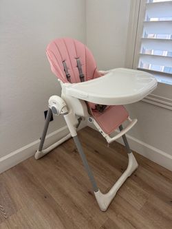 KÜB 3-in-1 Foldable Portable Baby High Chair Pink