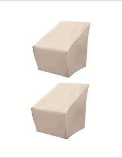 lot Of 2 New Other-Style Selections Khaki Furniture Covers For Oversized Chairs