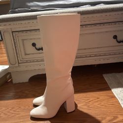off white high knee boots