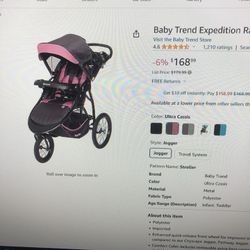 Expedition Jogger Stroller/$50