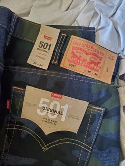 New 38×34 Levi's Camo Style jeans