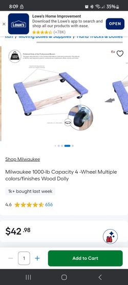 Milwaukee dolly 2 pcs set