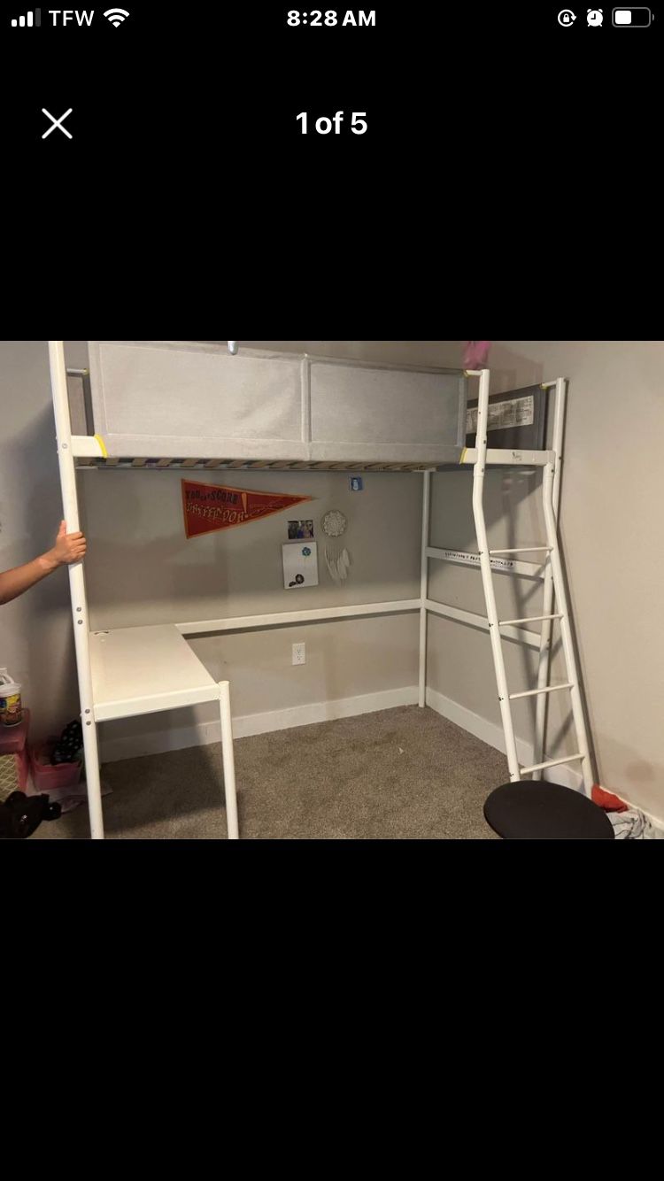 IKEA Loft Bed With Desk