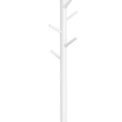 New White Solid Wood Tree Style Coat Hanger / coat & purse rack 