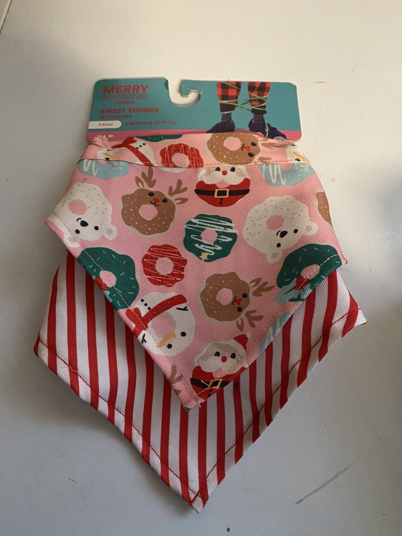 New Christmas Pet Bandannas Sweet Tidings Size Small Medium