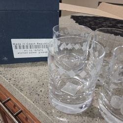 Bohemia Crystal Poker Glasses 
