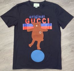 Gucci   Puff embroidered bear black T-shirt Size Medium M