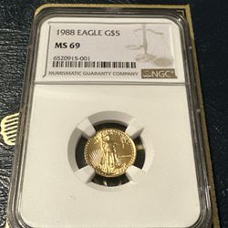 1988 1/10oz Gold Eagle $5