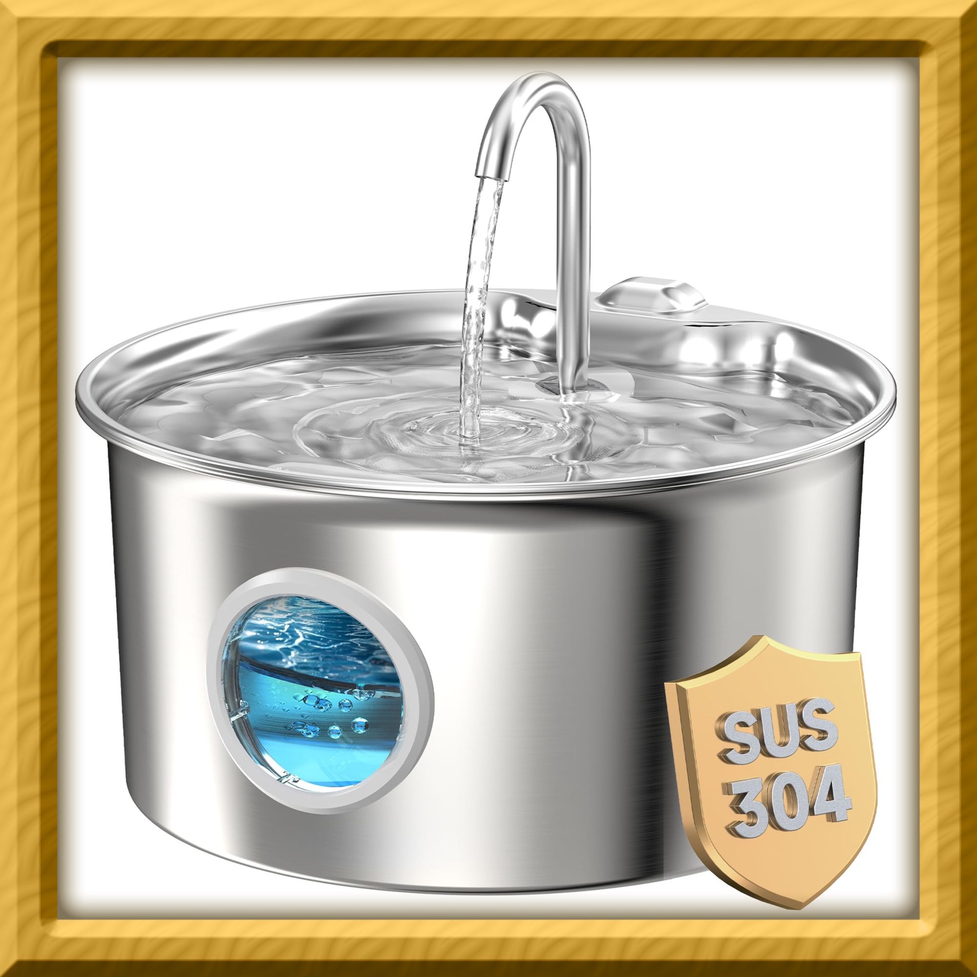 CAT WATER FOUNTAIN STAINLESS STEEL(NEW) $20