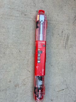New craftsman Torque wrench , 1/2” inch drive,50-259 ft asking $115