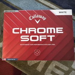 1 Dozen Brand New Callaway Chrome Soft Golf Balls