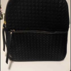Woman Black Backpack