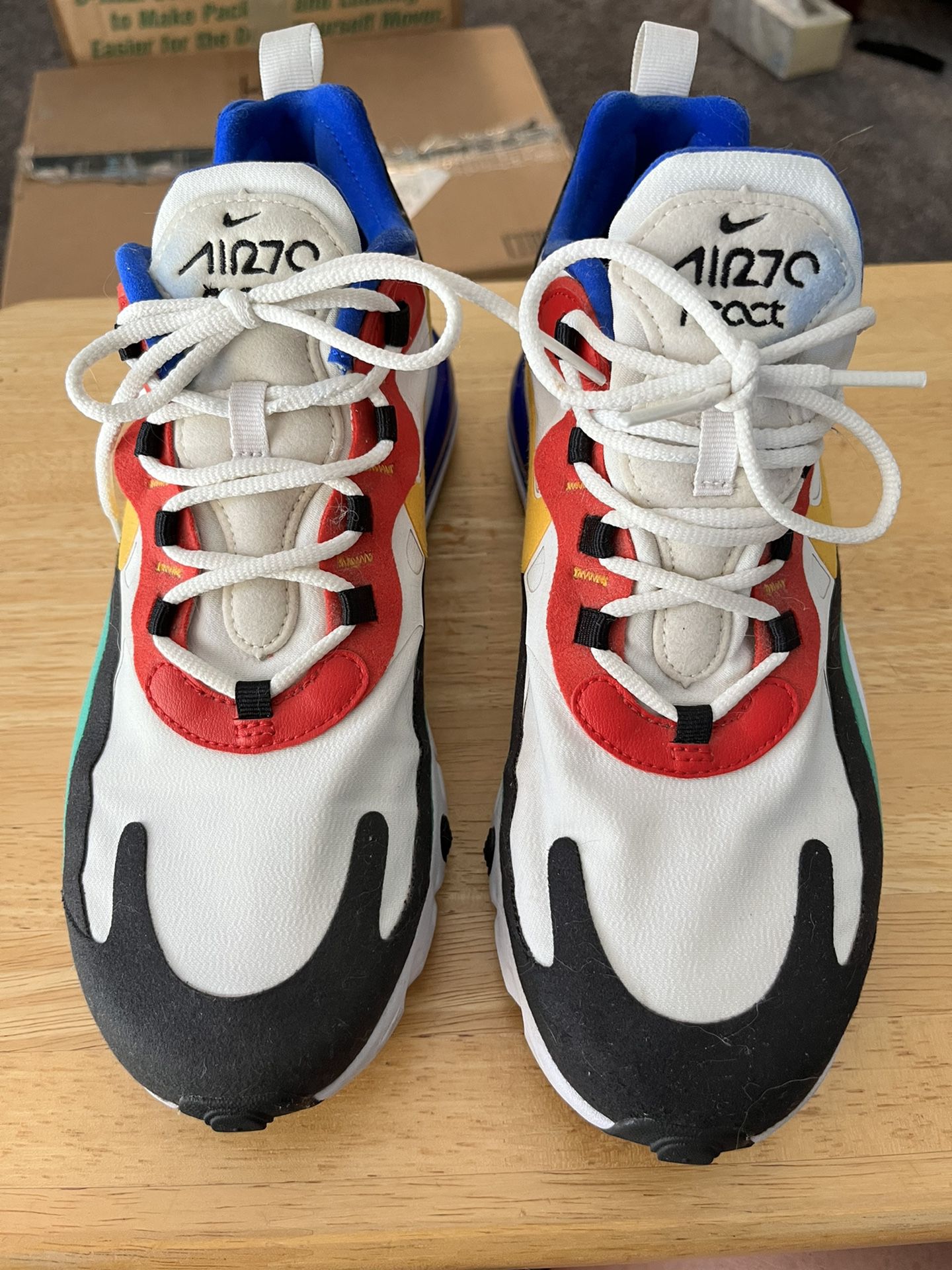 Size 7.5 - Nike Air Max 270 React Bauhaus 2019 - AO4971-002 for