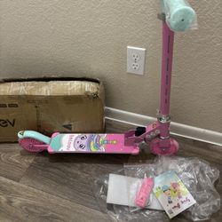 BELEEV V3 Scooters for Kids with Light-Up Stem & Deck & Wheels, 2 Wheel Folding Scooter Ages 3-12, 4 Adjustable Height, Non-Slip Pattern Deck, Lightwe