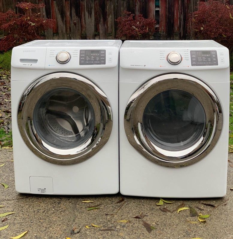 SAMSUNG WASHER AND DRYER SET.