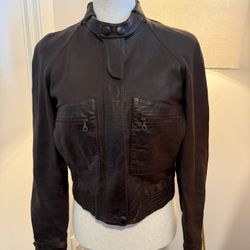 Chloé Leather Jacket – Size FR 38 (US S/M) – Made in France