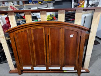 Full size bed headboard, footboard, and rails