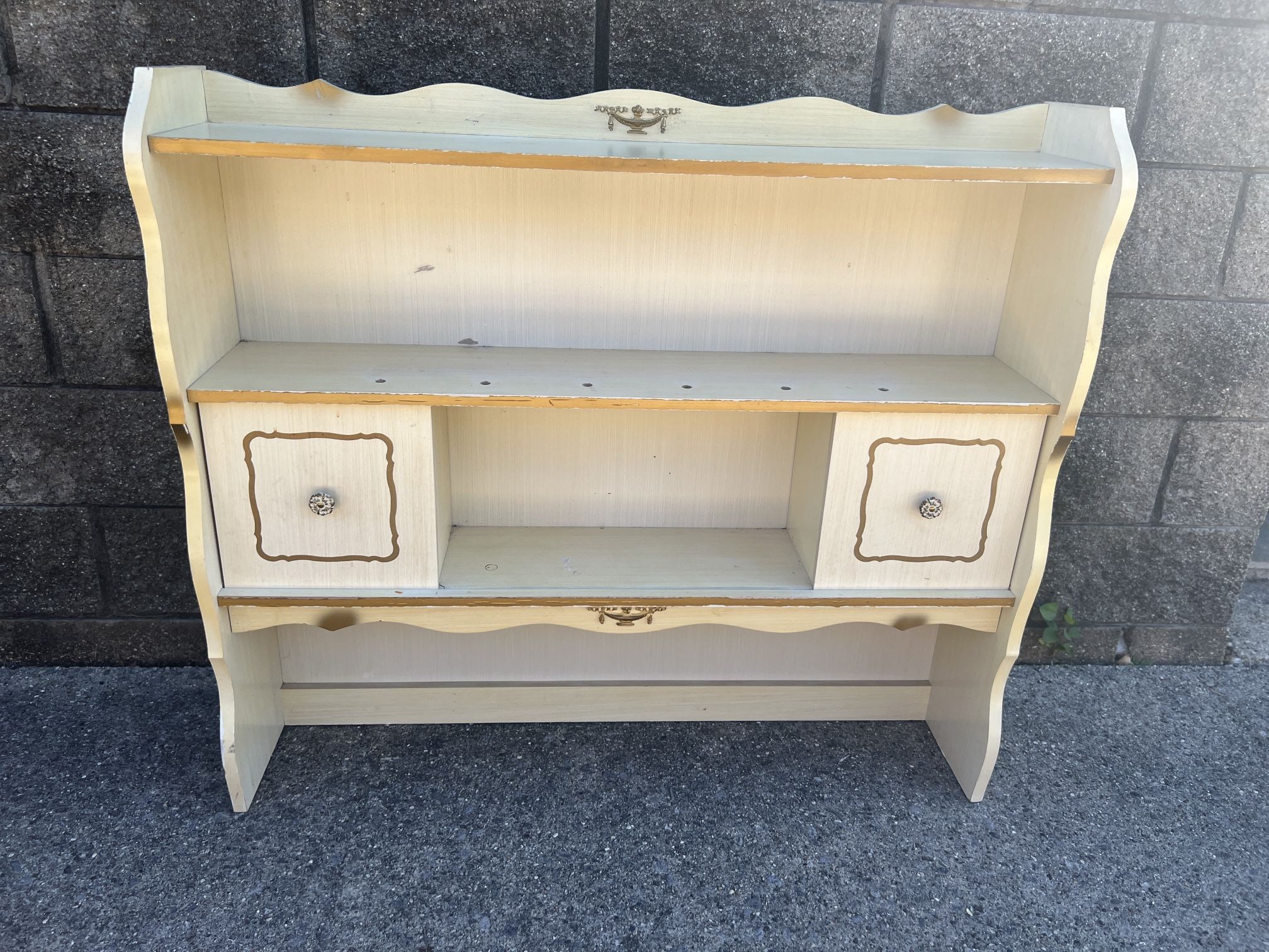 French Provincial hutch/bookcase