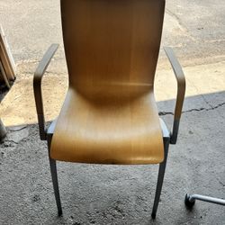 Davis Wolfgang Mezger Zero Wood Stack Chair, 