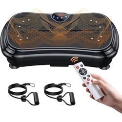 Vibration Plate Exercise Machine Lymphatic Drainage, Full Body Shaking Workout Vibrating Plate Weight Loss, 199 Adjustable Speeds 450 Lbs Capacity Fit