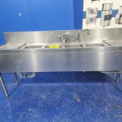 Perlick 4 Compartment Underbar Sink 💧 With Faucet 