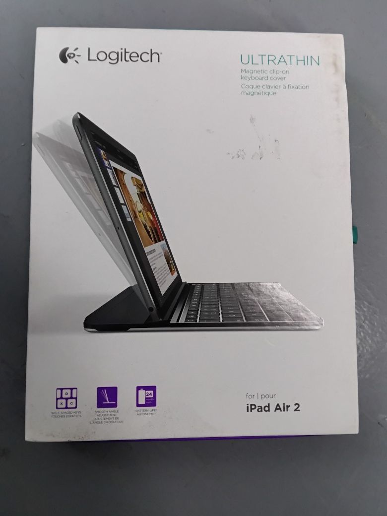 Logitech UltraThin Clip On Keyboard  Air Pad 2