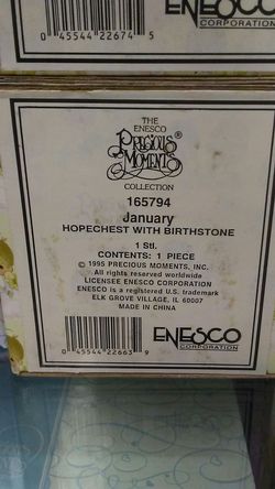 Precious Moments jewelry case January