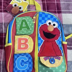 Elmo Toddler Backpack Brand New 