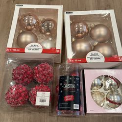 Christmas Ornaments Bulbs $5 per package