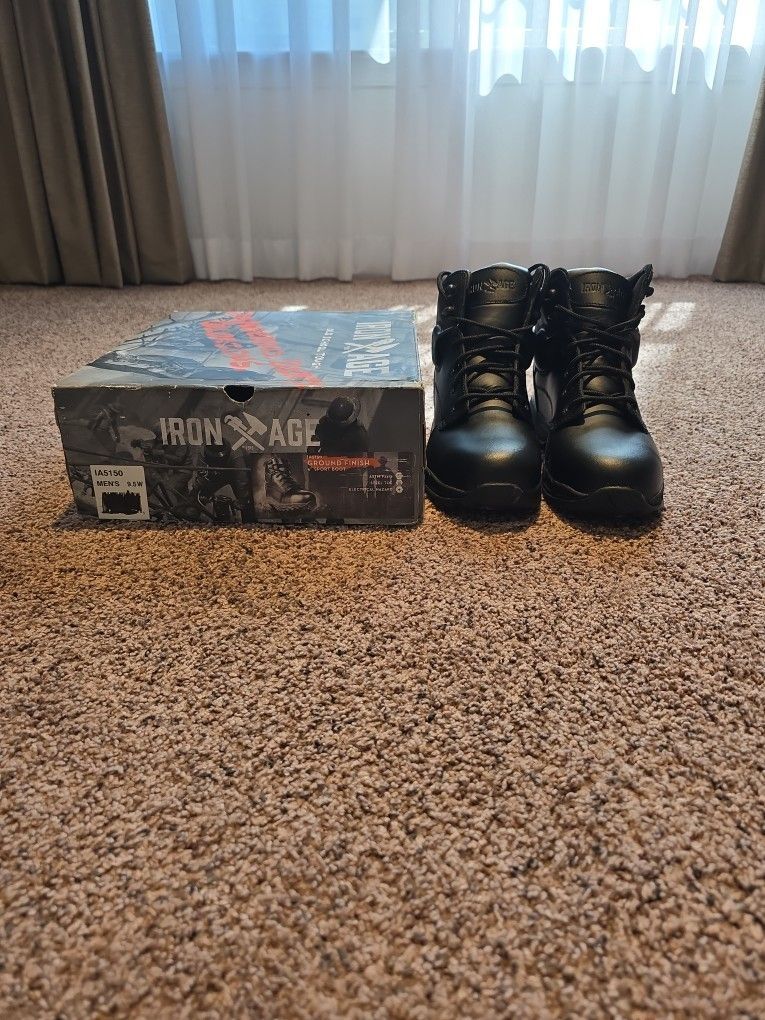 Iron Age IA5150 Men's Size 9.5 6" Sport Boot Steel Tip
