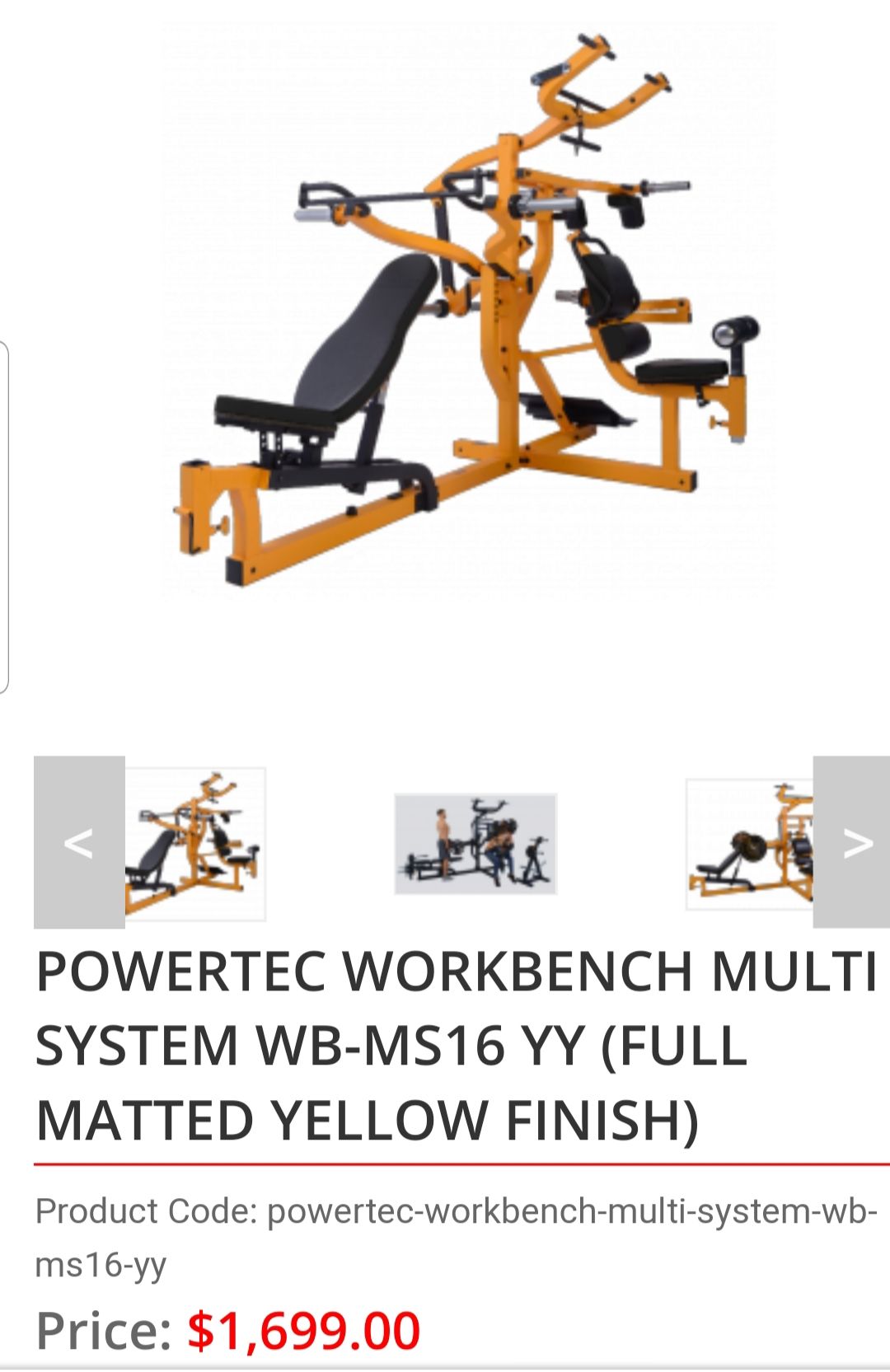 Powertec Workbench Multisystem Home Gym