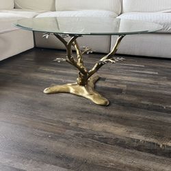 Vintage 1970’s Willy Daro Brass Tree Coffee Table