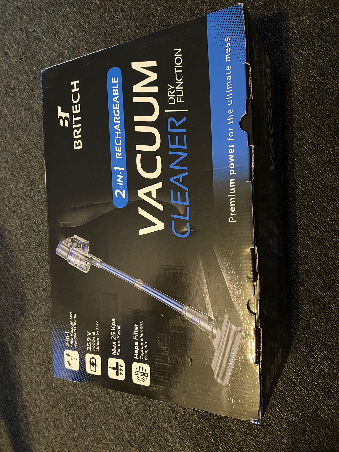 BRITECH Cordless Lightweight Stick Vacuum Cleaner, 300W BRUSHLESS Motor (2 Available)VMware