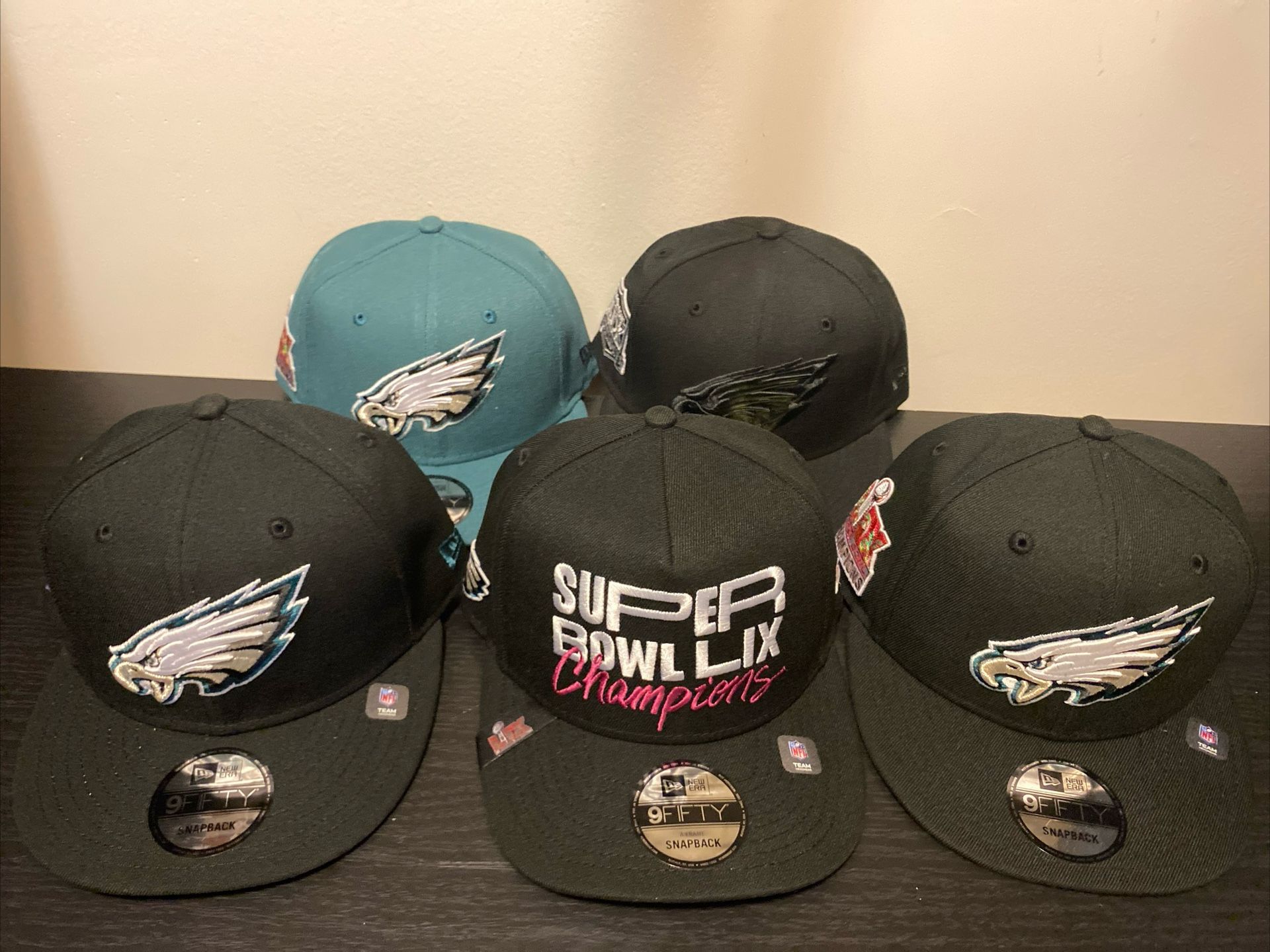Philadelphia Eagles New Era Super Bowl LIX Champions Lot Of 5 for Sale ...