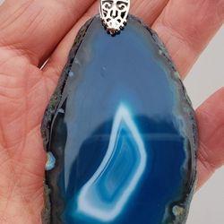 BRAND NEW AGATE HIGH QUALITY STAINLESS STEEL LONG  NECKLACE 30"