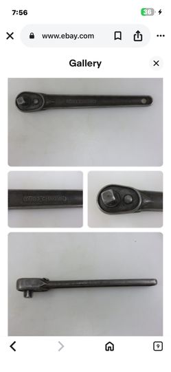 Duro-Chrome 678D 1/2" Dr. Ratchet 10.5" Long Vintage Made In USA