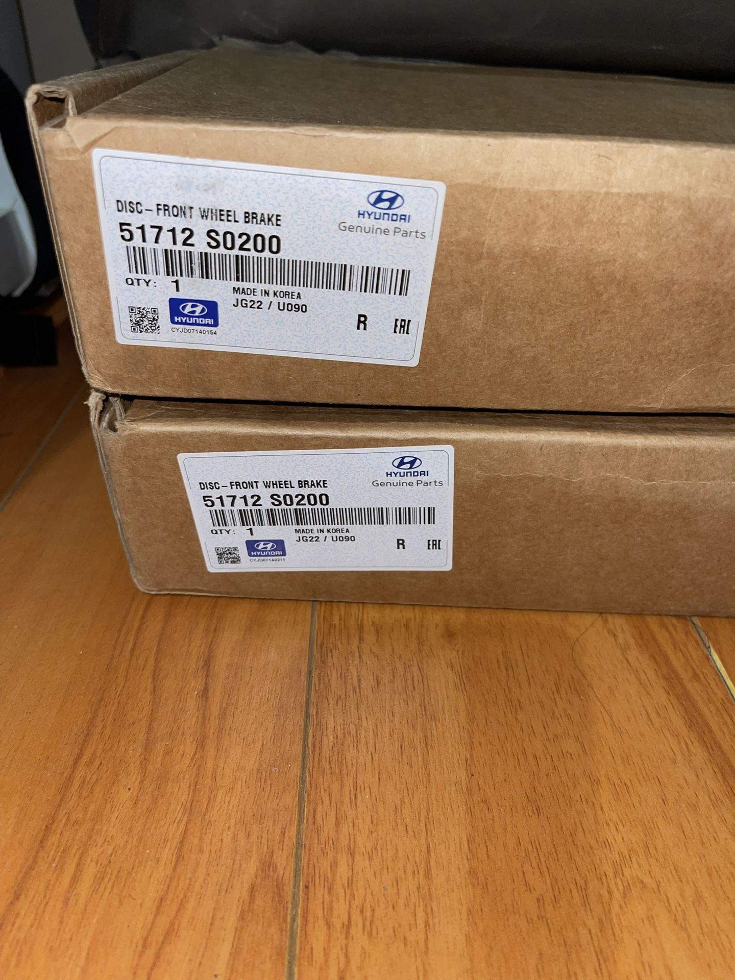 Brand New Hyundai Front Rotors Part# 51712 S0200