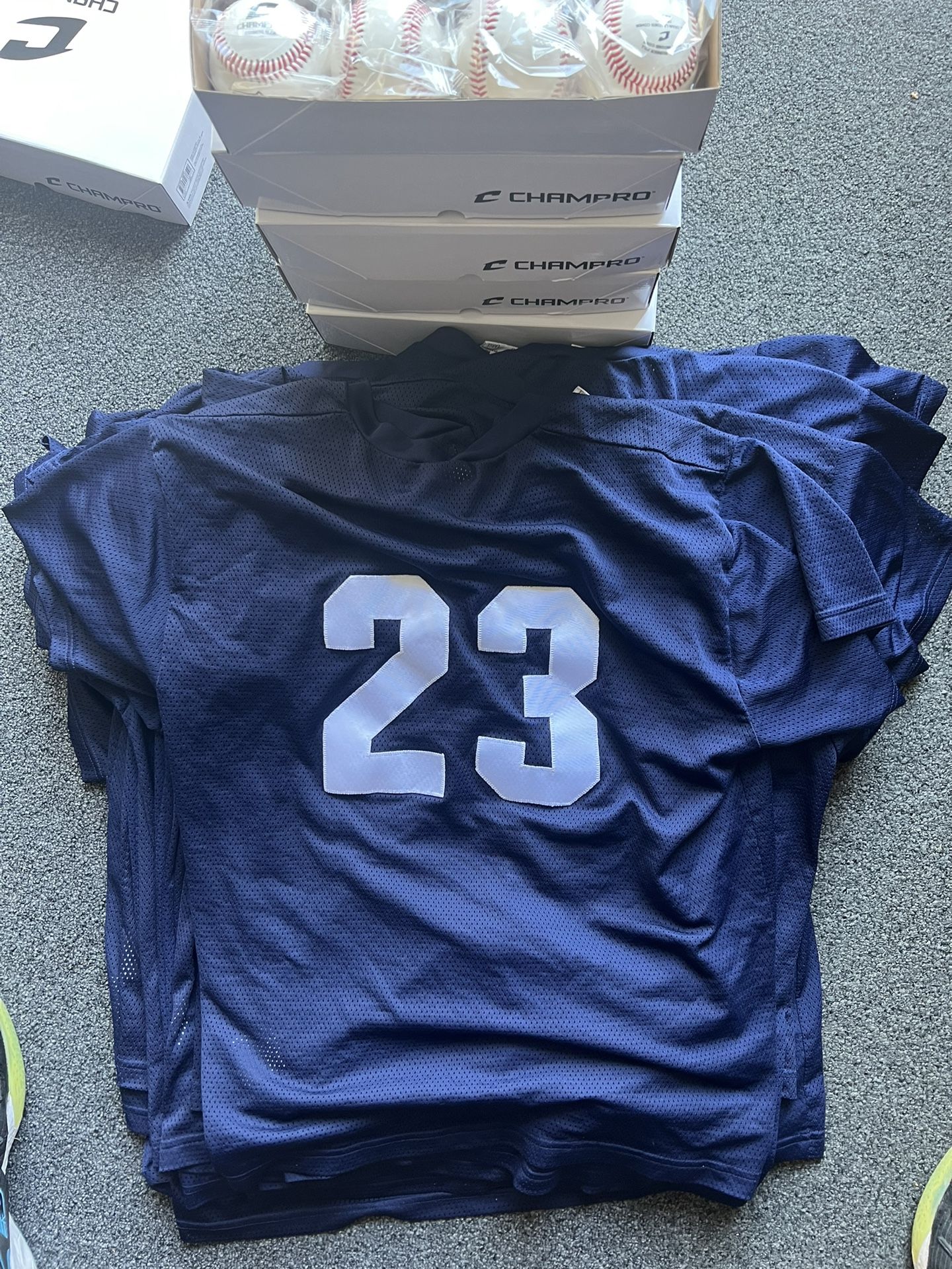 Numbered Mesh Baseball Jerseys (XL-L)