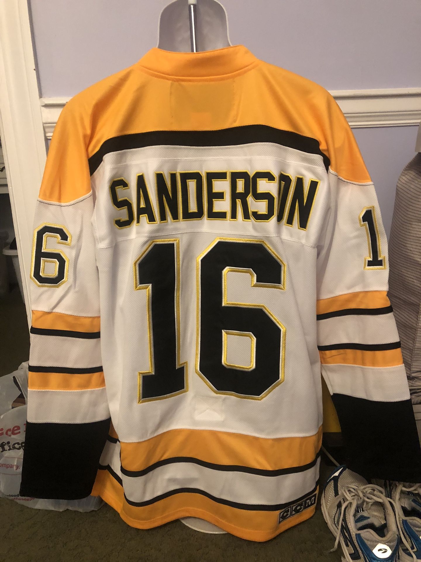 Boston Bruins Derek Sanderson Jersey , Men’s Large All Sewn, Nice 