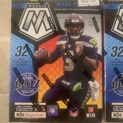 2021 Panini Mosaic Football Blaster Sealed Mac Jones