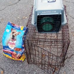 Dog Cage Small+Kennel+Food 30.00