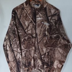 Columbia Camouflage Fleece Jacket Size Medium 