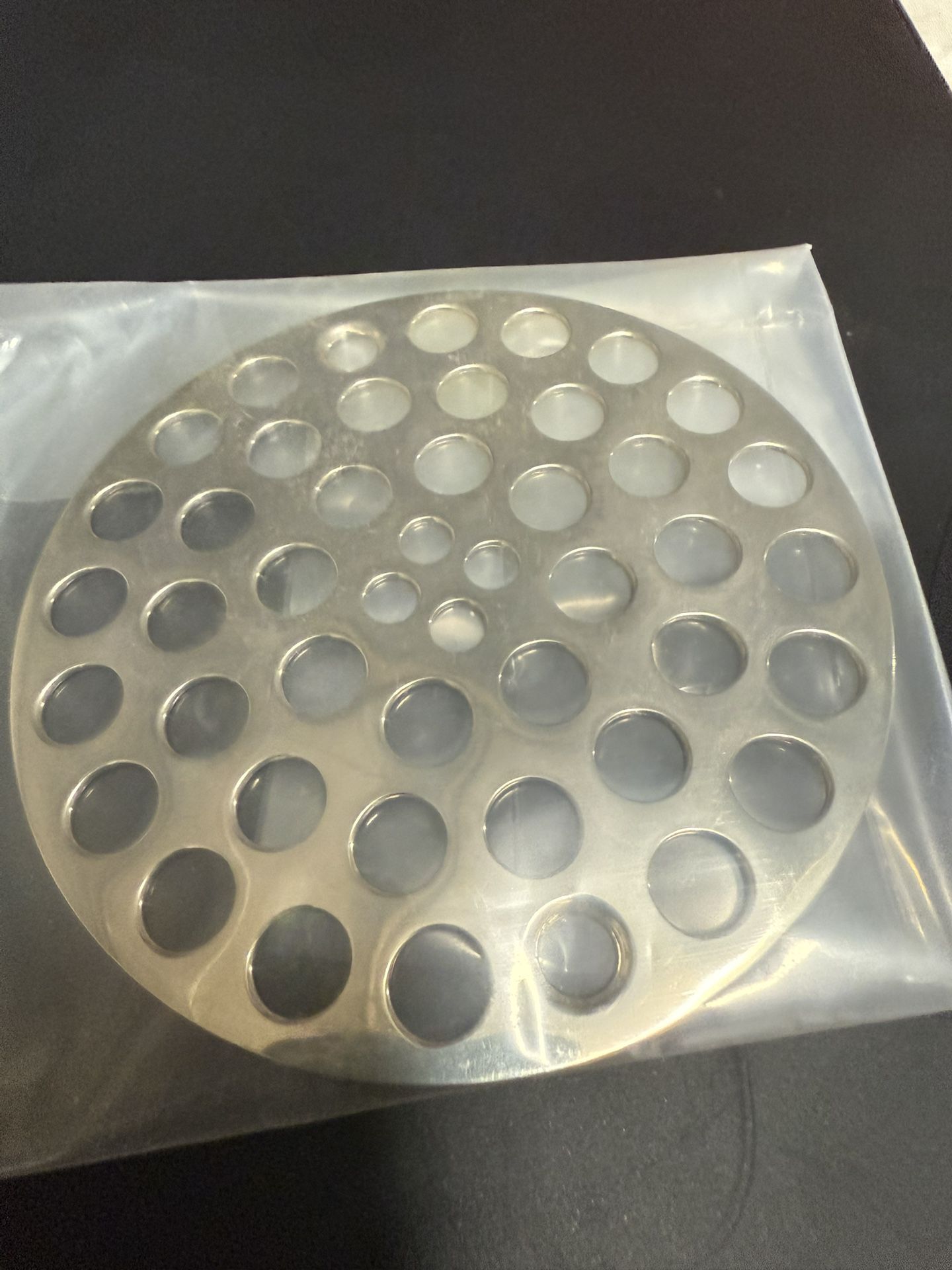  BRASSTECH 238/26 Polished Chrome Shower Drain Cover, Round