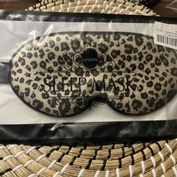 Leopard print face sleeping mask