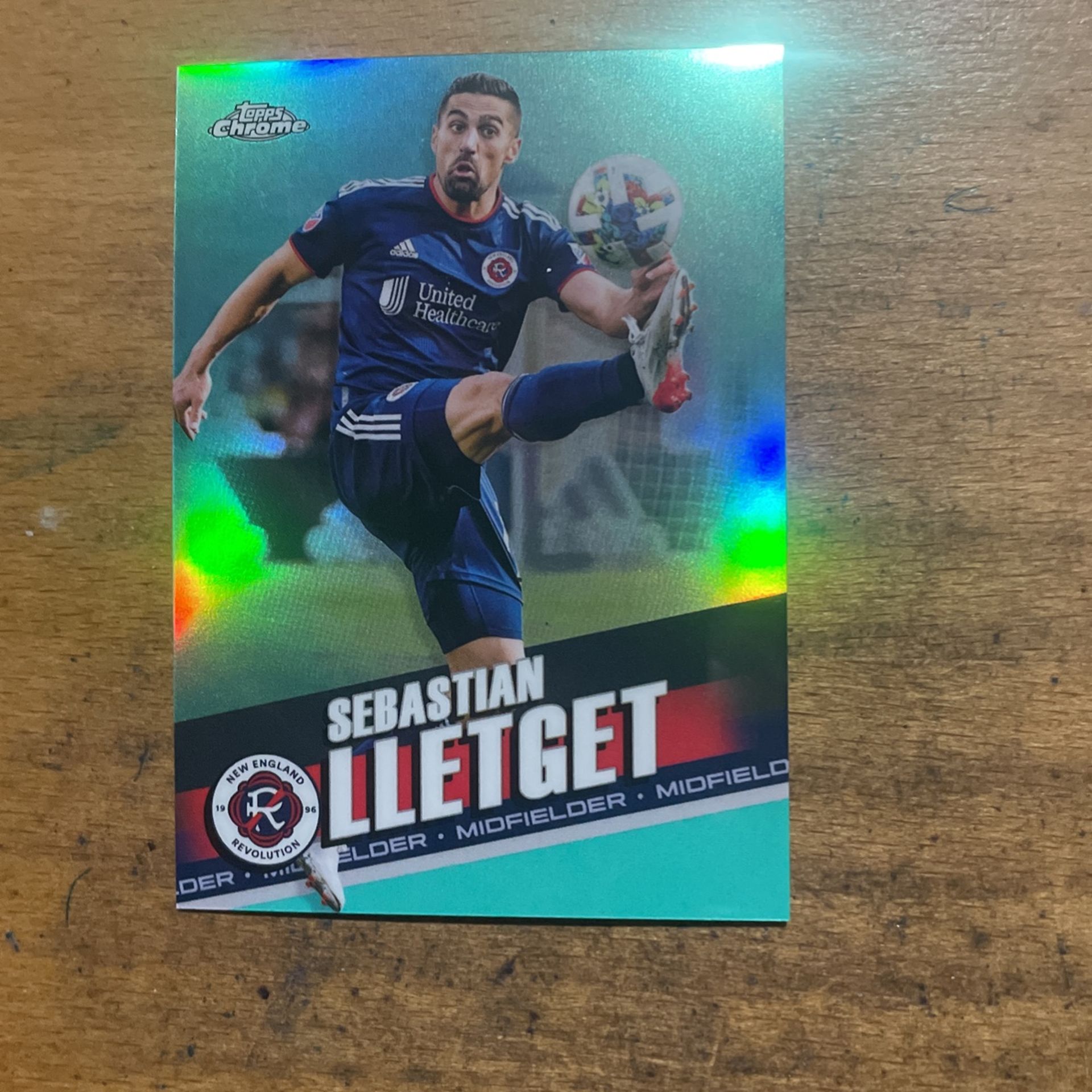 2022 TOPPS CHROME MLS SEBASTIAN LLETGET GREEN 048/299 CARD